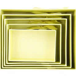 New NANU-NANA 5er Set Geschenkkarton Schleife, Gelb