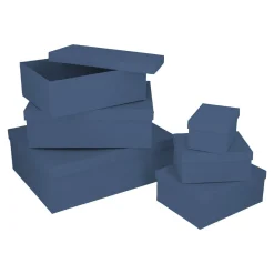 Online NANU-NANA 6er Set Geschenkkarton Uni, Dunkelblau