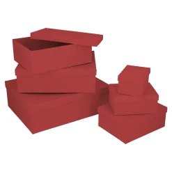 Fashion NANU-NANA 6er Set Geschenkkarton Uni, Rot