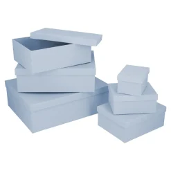 Discount NANU-NANA 6er Set Geschenkkarton Uni, Dunkelrauchblau