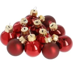 Clearance NANU-NANA 12er Set Glaskugeln 2,5 Cm, Rot