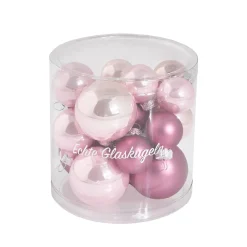 Best NANU-NANA 17er Set Glaskugeln Mix, Rosa