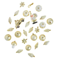 Fashion NANU-NANA 27er Set Kugelset Kunststoff, Champagner