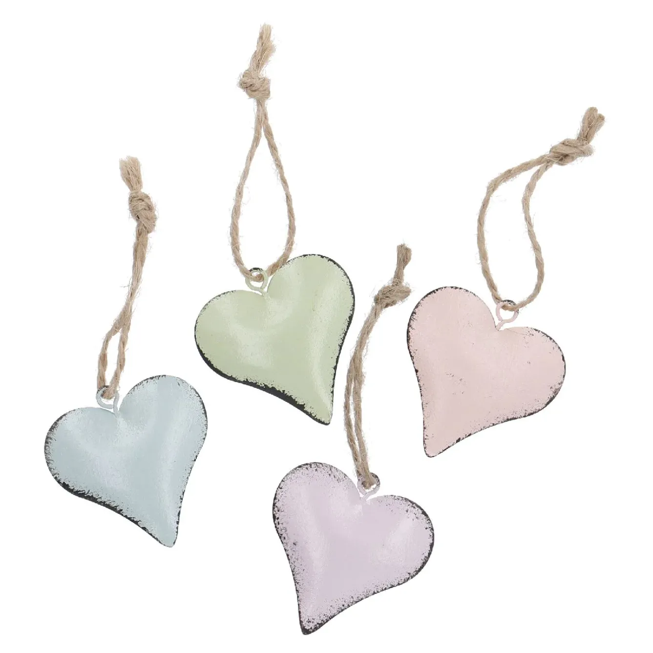 Clearance NANU-NANA 4er Set Metall-Anhänger Herz