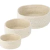Sale NANU-NANA 3er Set Schale Jute, Rund, Weiß