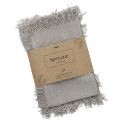 Clearance NANU-NANA 2er Set Serviette, Taupe, 35 X 35 Cm