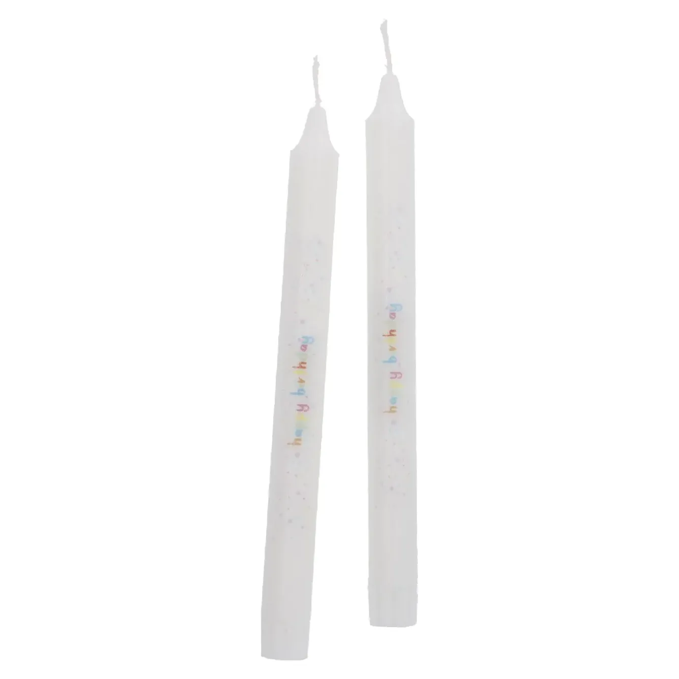 Fashion NANU-NANA 2er Set Stabkerze Geburtstag, Happy Birthday/ Konfetti