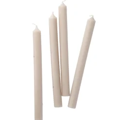Discount NANU-NANA 4er Set Stabkerze Rustik, Sand, 25 Cm