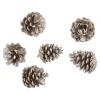 Sale NANU-NANA 6er Set Tannenzapfen Metallic, Champagner