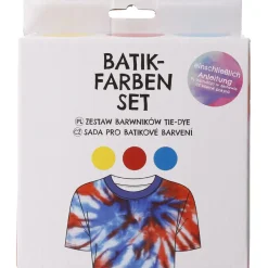 Best NANU-NANA 3er Set Textilfarbe Batik, DIY, Rot/gelb/hellblau