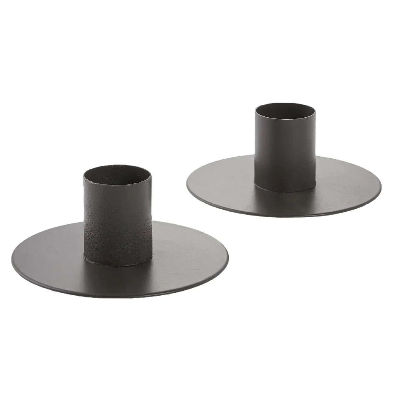 Best NANU-NANA 2er Set Untersetzer Stabkerze, Braun Matt, 8 X 3 Cm