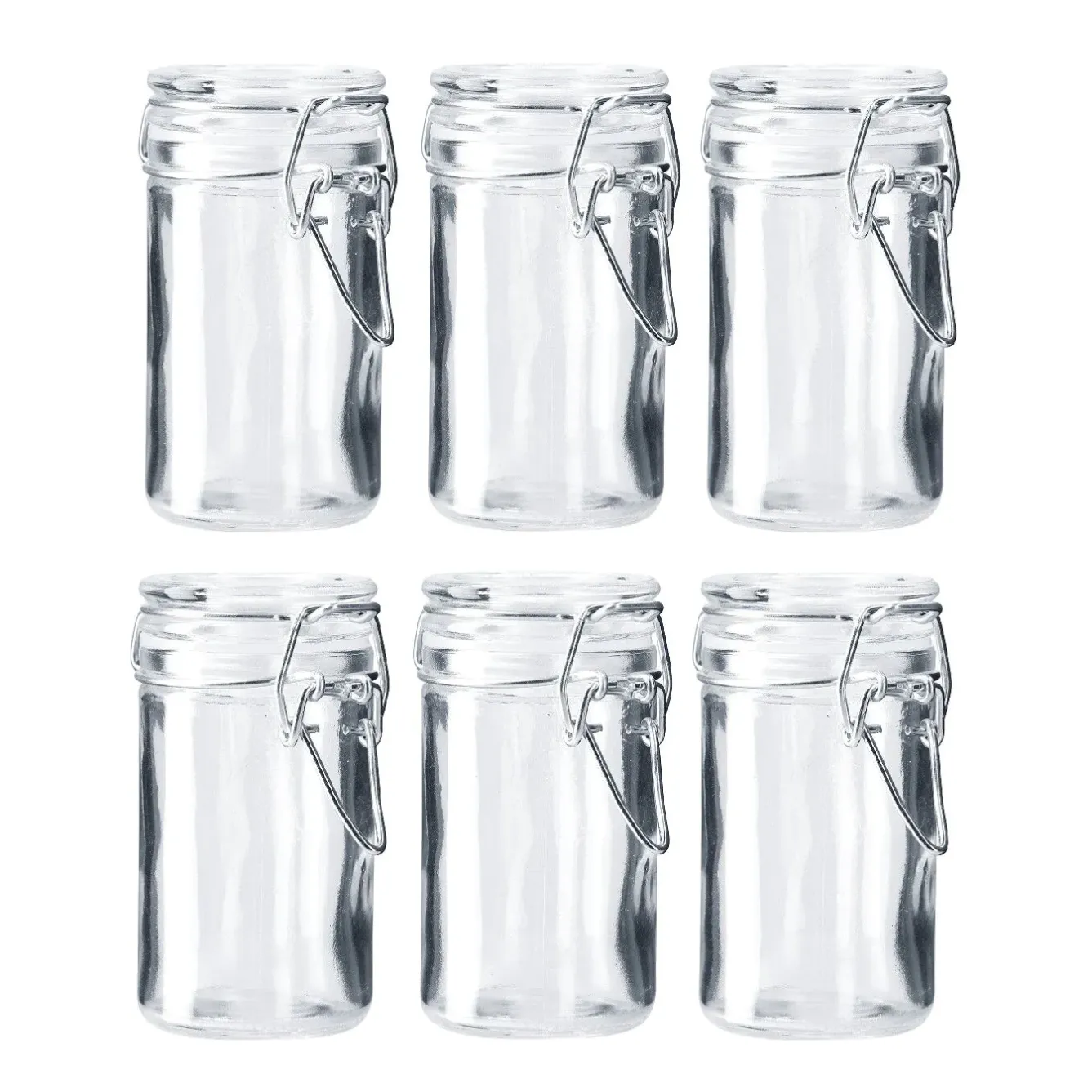 Hot NANU-NANA 6er Set Vorratsglas Mit Bügelverschluss, 75 Ml