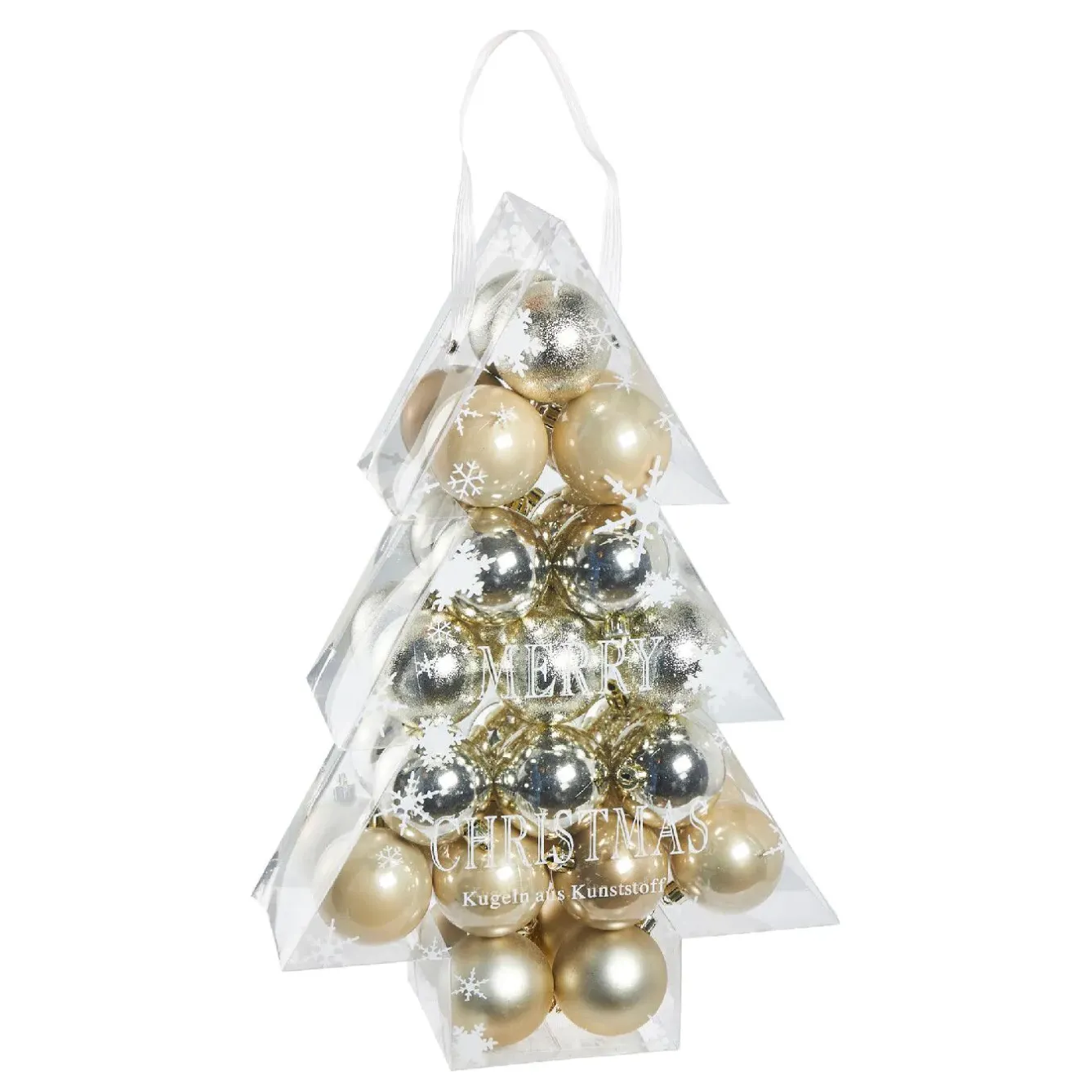 New NANU-NANA 34er Set Weihnachtskugeln, Champagner
