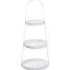Discount NANU-NANA Etagere Metall, 3 Teller, Weiß, 40 Cm