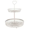 Hot NANU-NANA Etagere Nostalgie, 2 Körbe, Taupe, 35 Cm