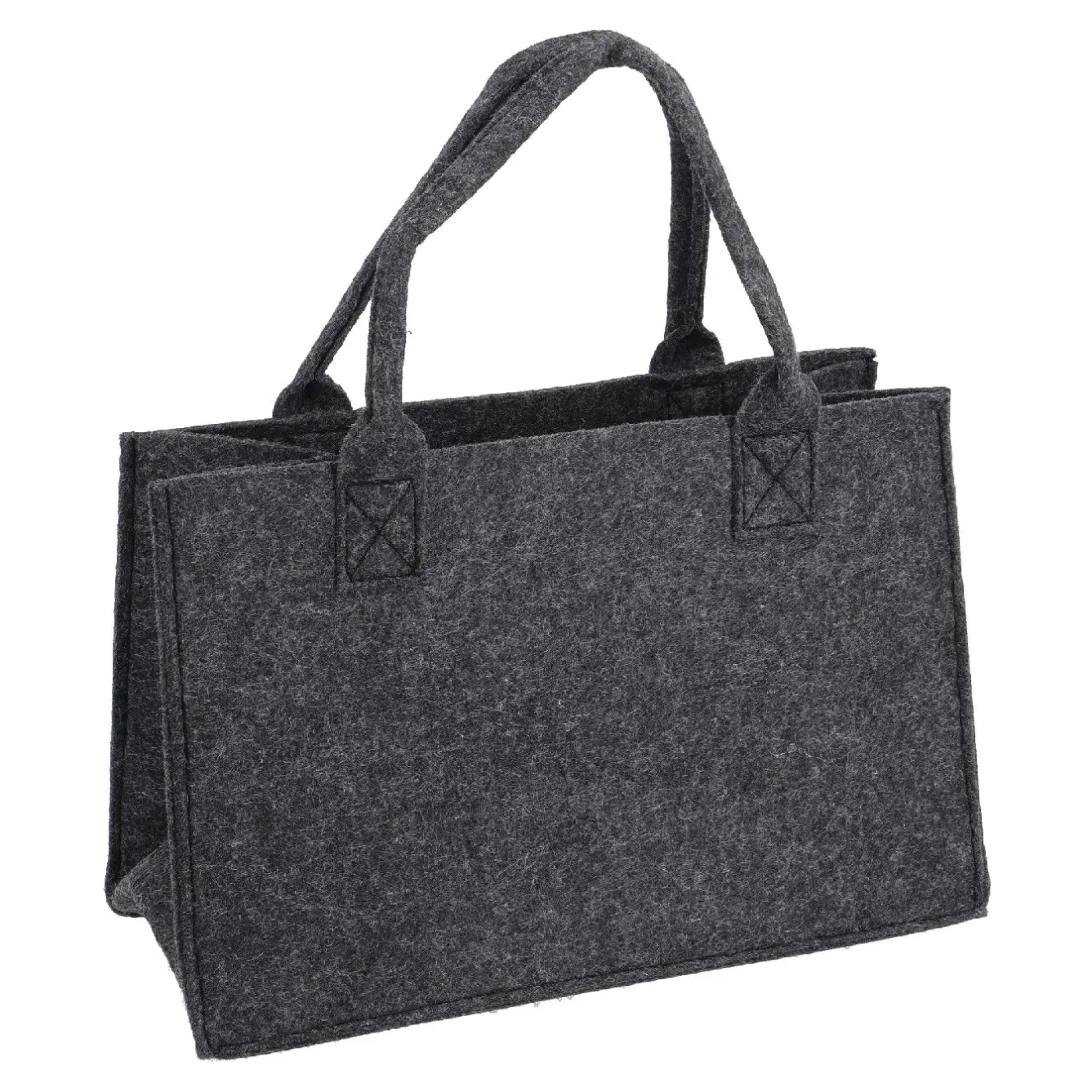 Outlet NANU-NANA Filztasche, Dunkelgrau, 28 X 14 X 18 Cm