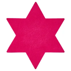 Clearance NANU-NANA Filz-Untersetzer Stern, 25 Cm, Pink