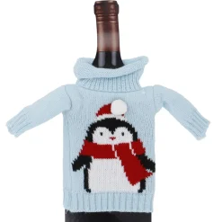 New NANU-NANA Flaschenbezug Strick, Pinguin Mütze