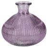 Clearance NANU-NANA Flaschenvase Kugel, Rillen/lila, 14 X 13 Cm