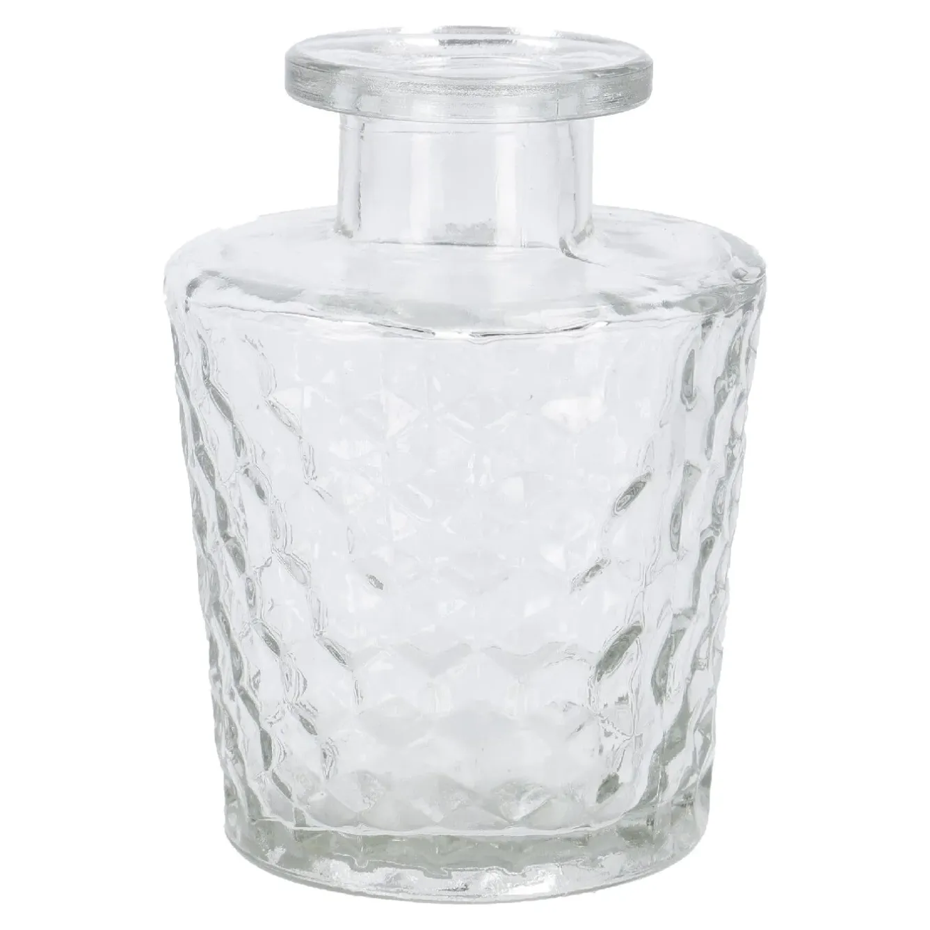 Discount NANU-NANA Flaschenvase Relief, Wabe, Klar, 10 Cm