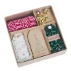 Outlet NANU-NANA Geschenke-Set, Rot-weiß-creme, Kordel/Anhänger/Glocke