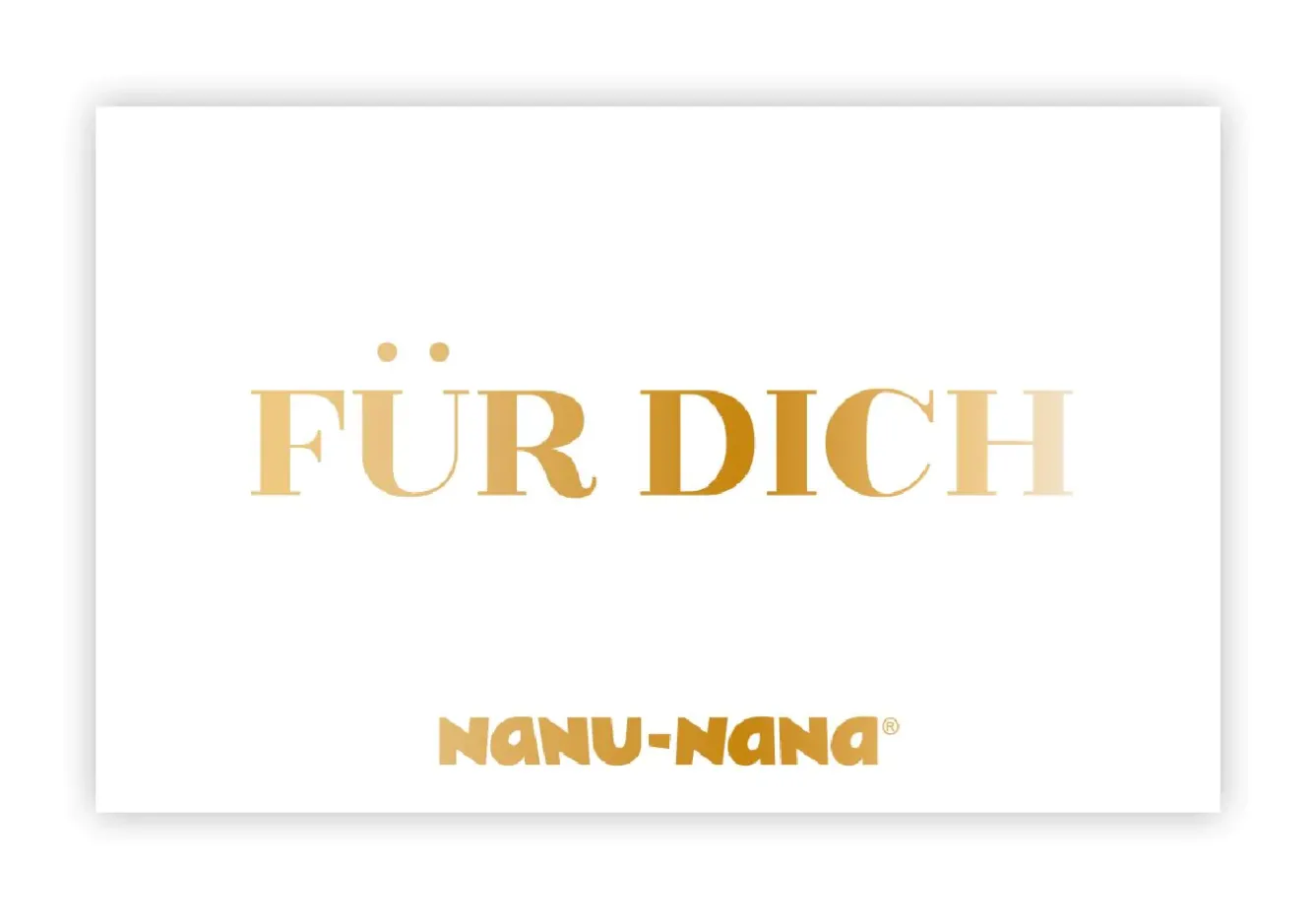Best NANU-NANA Geschenkgutschein, Für Dich, Weiß, 25 Euro