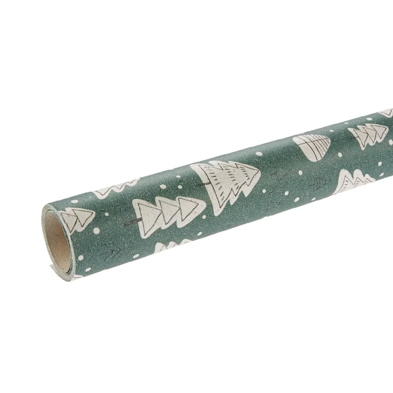 New NANU-NANA Geschenkpapier Graspapier, Bäume/grün, 1 X 3 M