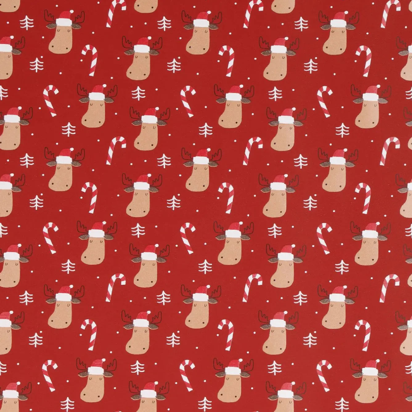 Discount NANU-NANA Geschenkpapier Mix, Elch/rot, 2 M