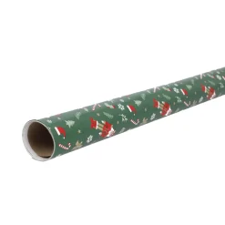 Clearance NANU-NANA Geschenkpapier Mix, Nussknacker/grün, 2 M