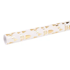 Best NANU-NANA Geschenkpapier Prägung, Schrift/Baum/creme, 2 M