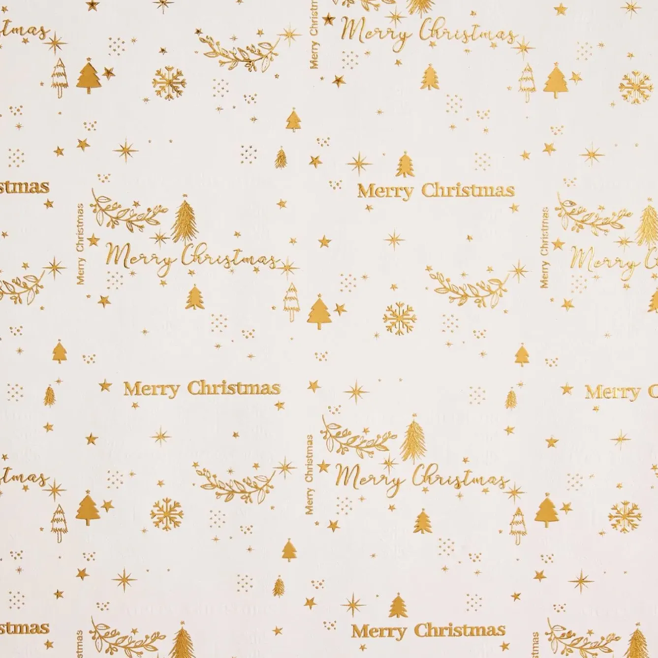 Outlet NANU-NANA Geschenkpapier Prägung, Schrift/creme, 2 M