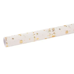 Outlet NANU-NANA Geschenkpapier Prägung, Schrift/creme, 2 M