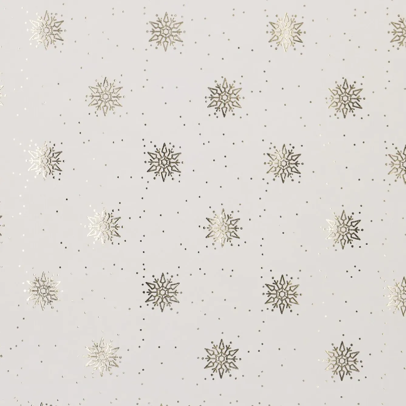 Discount NANU-NANA Geschenkpapier Prägung, Schneeflocke/creme, 2 M