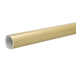 Online NANU-NANA Geschenkpapier Punkte, Gold/weiß, 10 M