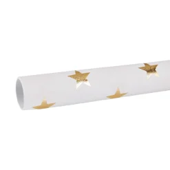 Hot NANU-NANA Geschenkpapier Stern, Creme/gold, 2 M
