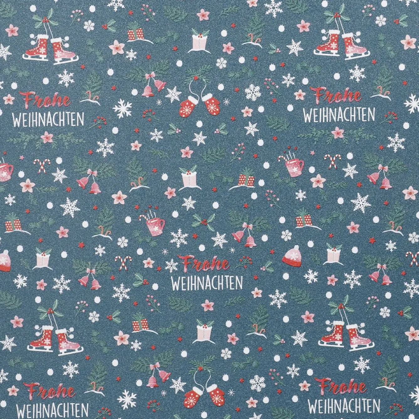 Clearance NANU-NANA Geschenkpapier Weihnachtsmix, Schrift, 2 M