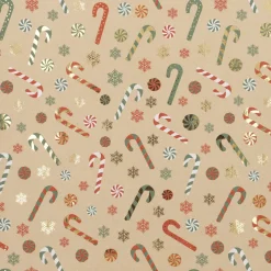 Discount NANU-NANA Geschenkpapier Xmas-Motiv, Zuckerstange, 2 M