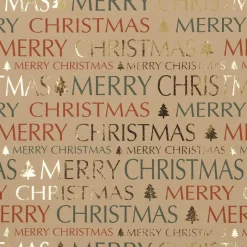 New NANU-NANA Geschenkpapier Xmas-Motiv, Schrift, 2 M