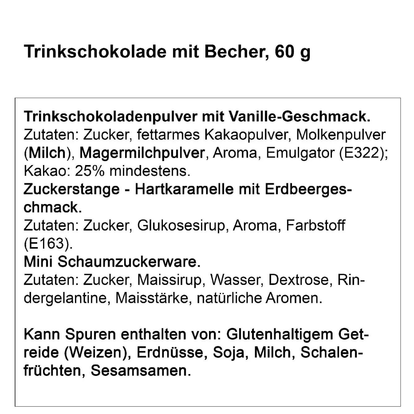 Outlet NANU-NANA Geschenk-Set Trinkschokolade + Becher, Haus/Lichterkette
