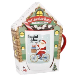 Fashion NANU-NANA Geschenk-Set Trinkschokolade + Becher, Haus/Fahrrad