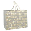 New NANU-NANA Geschenktüte Happy Birthday, Grau, 23 X 18 Cm