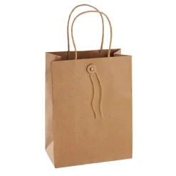 Discount NANU-NANA Geschenktüte Mit Knopf, Braun, 17.5 X 23 Cm