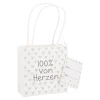 Hot NANU-NANA Geschenktüte Spruch, Von Herzen, 10 X 10 Cm