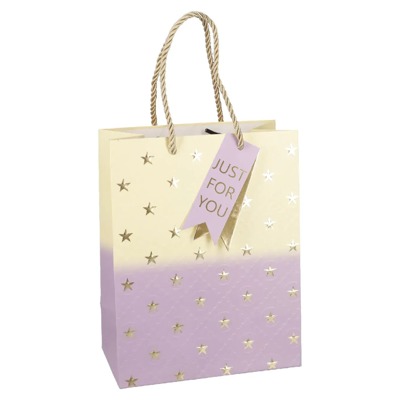 Hot NANU-NANA Geschenktüte Stern/Verlauf, Flieder/creme, 18 X 23 Cm