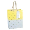 Discount NANU-NANA Geschenktüte Stern/Verlauf, Hellblau/gelb, 18 X 23 Cm
