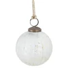Online NANU-NANA Glaskugel Zopf, Creme/gold, 7 Cm