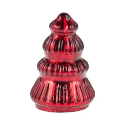 Clearance NANU-NANA Glas-Tanne Antik, Rillen/rot, 6 X 9 Cm