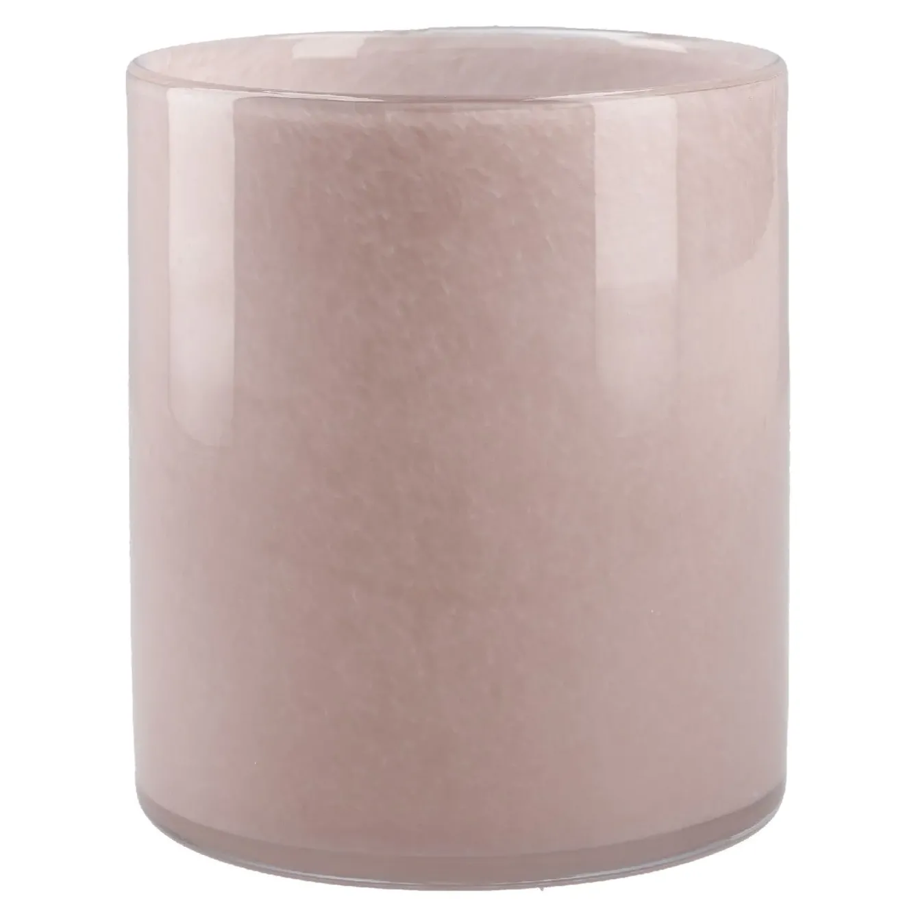 Fashion NANU-NANA Glas-Vase Zylinder/Opal, Rosa, 12 X 14 Cm