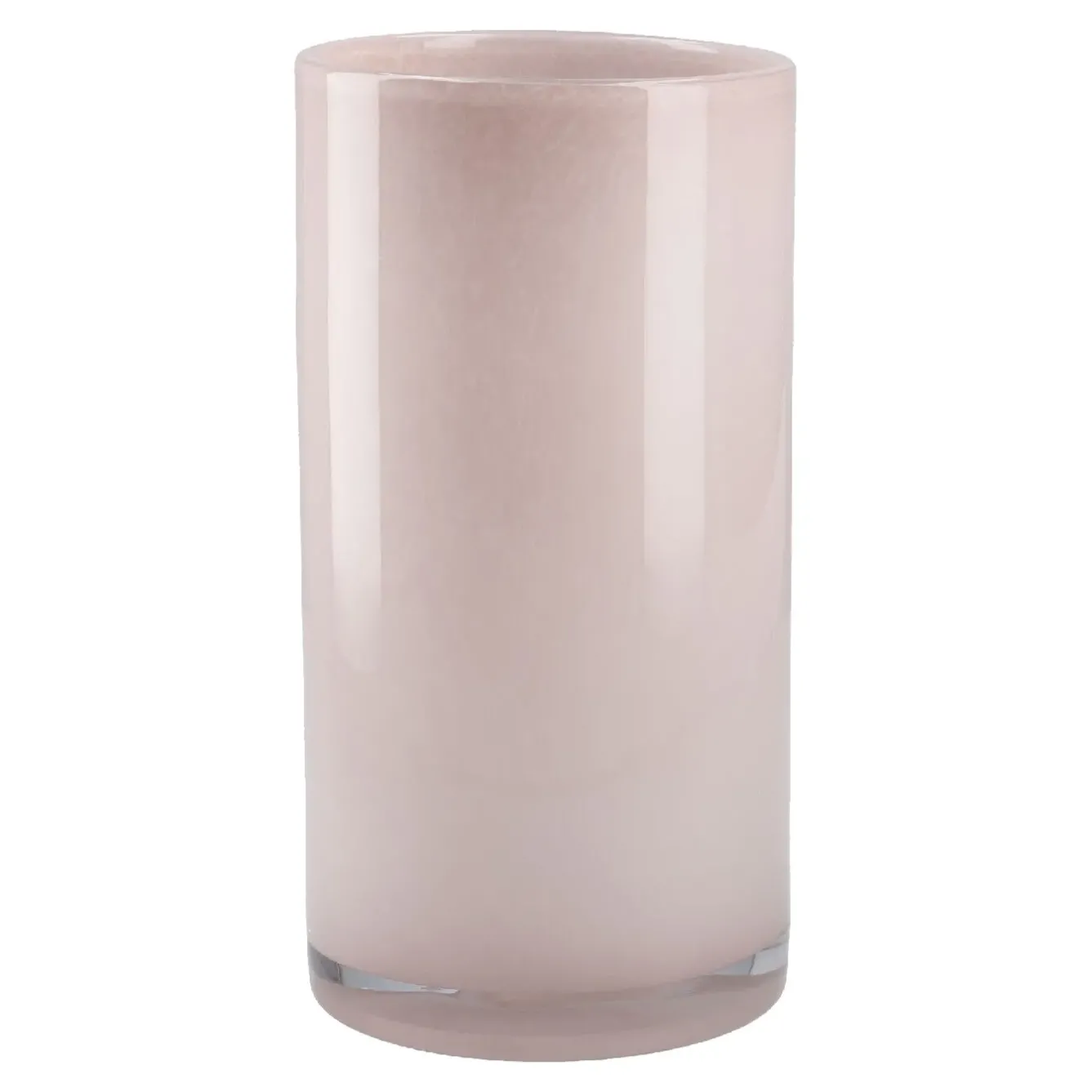 Best NANU-NANA Glas-Vase Zylinder/Opal, Rosa, 12 X 24 Cm
