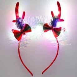 Clearance NANU-NANA Haarreifen Weihnachten Mit LED, Geweih/rot